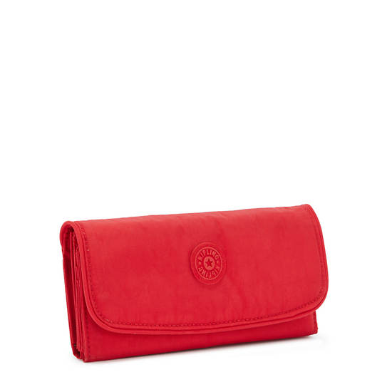 Kipling Money Land Snap Wallet Wallets Red Rouge | AU 2193GS